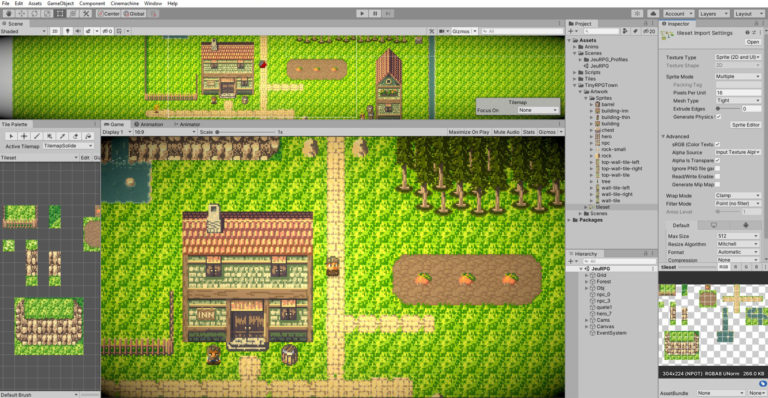 Mini projet Un RPG 2D en vue de dessus Unity3D Dév